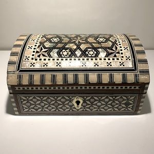 Jewellery Box Egyptian Inlaid Mother of Pearl